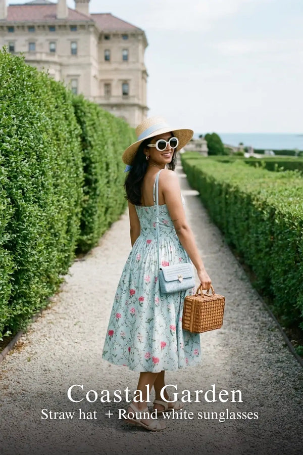 Mint Floral Bustier Midi Dress — view 4