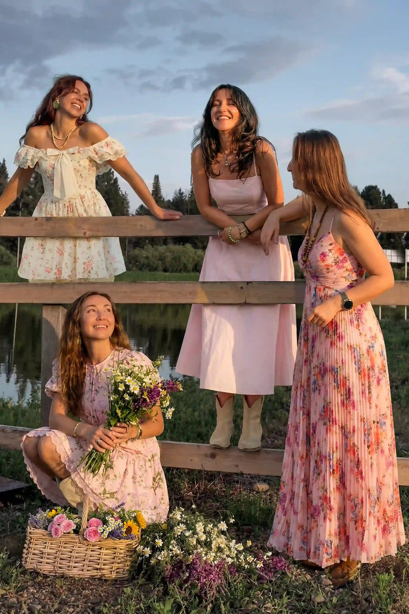 Pretty Pixie party wear dresses and outfits for women — floral and solid festive styles, shop online India