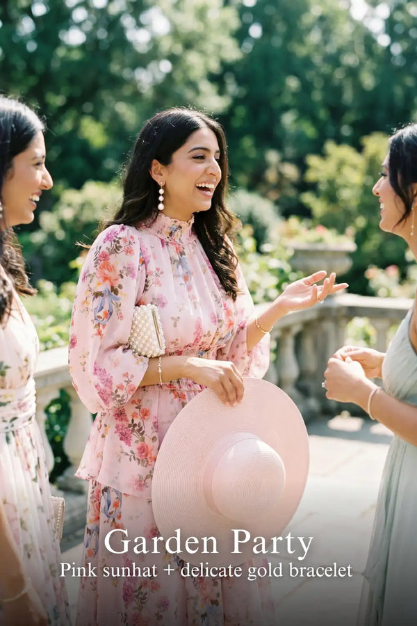 Blush Pink Floral Chiffon Maxi Dress — view 3