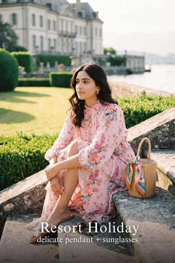Blush Pink Floral Chiffon Maxi Dress — view 4