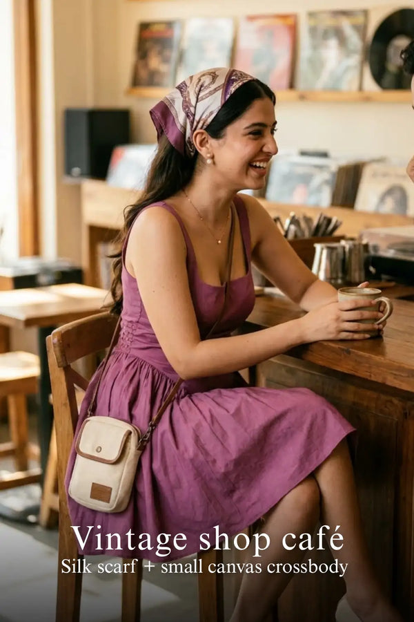 Plum Pleated Square-Neck Mini Dress — view 4