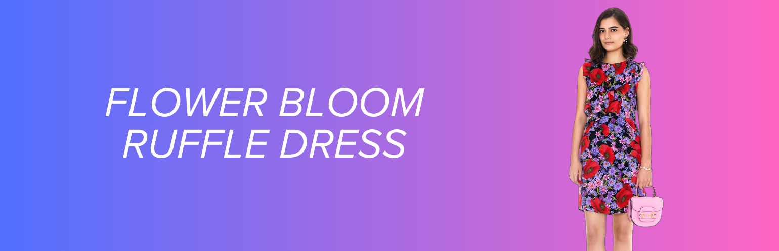 Flower Bloom Ruffle Dress – The Ultimate Chic Staple for Gen Z and Millennials - Pretty Pixie