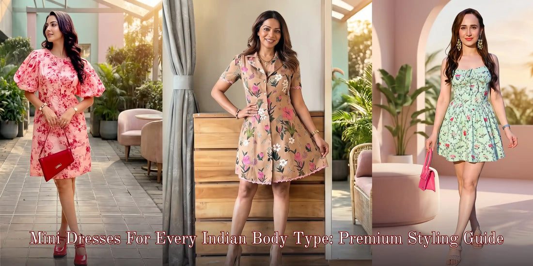 How to choose dress style your body type: 3 options pink puff beige shirt mint for women
