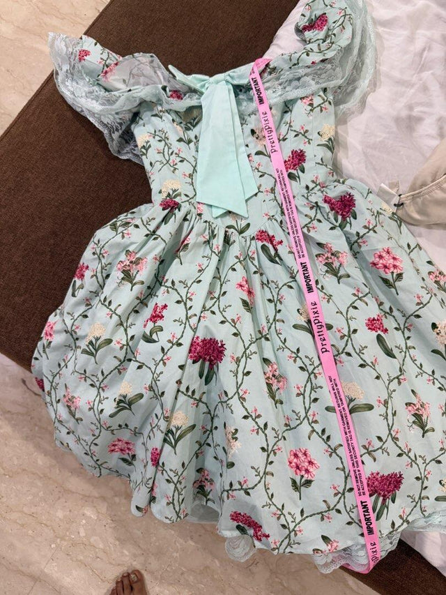 Mint Off-Shoulder Floral Ruffle Mini Dress — verified customer review photo