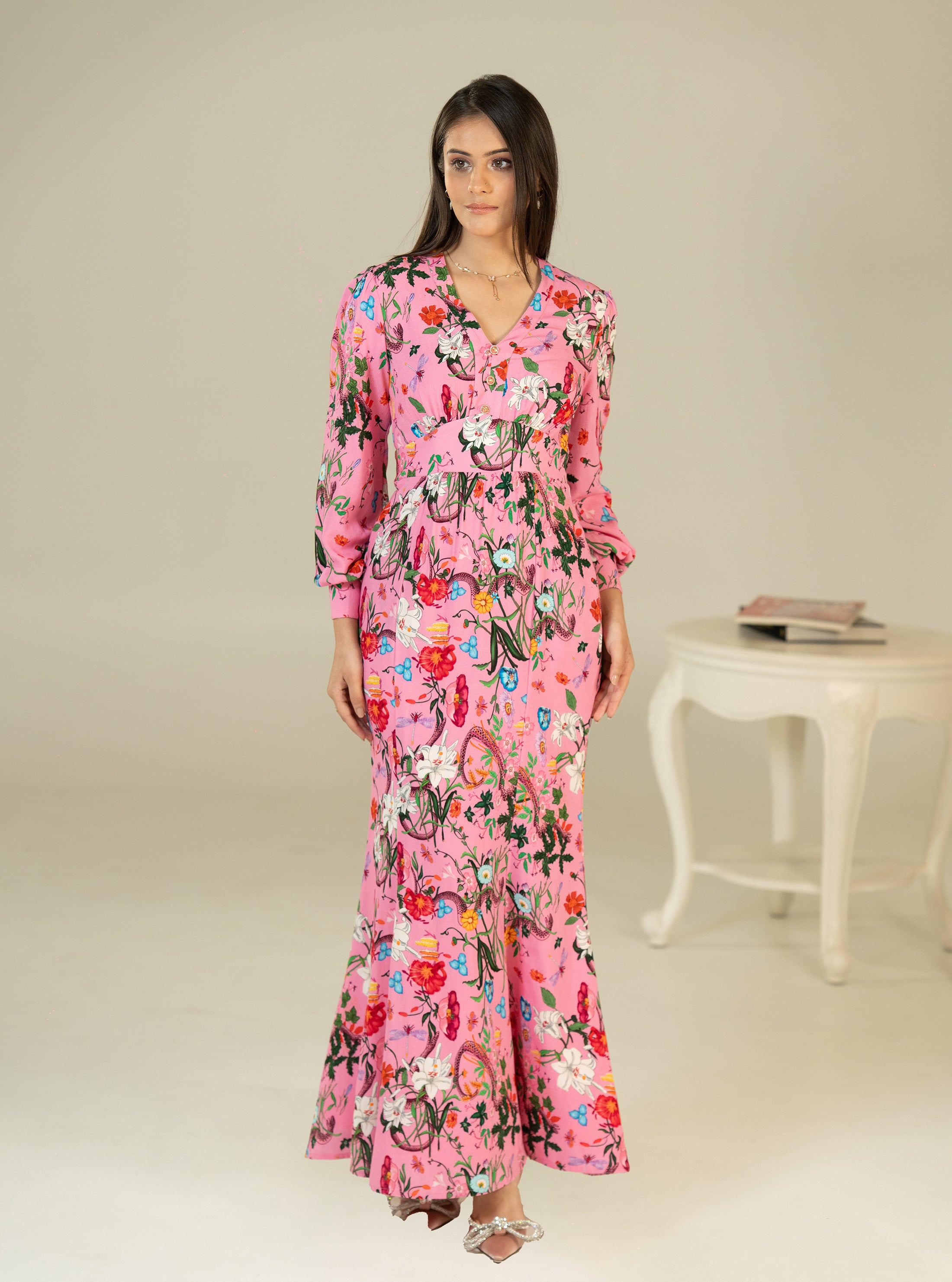 Simona Flora Maxi Dress
