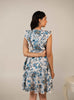 Blue Delft Ruffle Tier Dress - Pretty Pixie