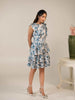 Blue Delft Ruffle Tier Dress - Pretty Pixie