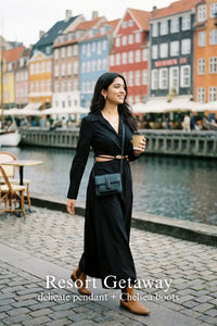 Pretty Pixie black cutout maxi shirt dress for resort getaway.