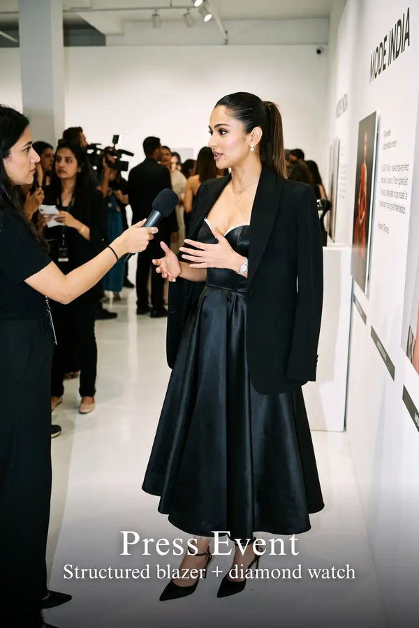 Black Satin Corset Midi Dress with Tulle Hem — view 2