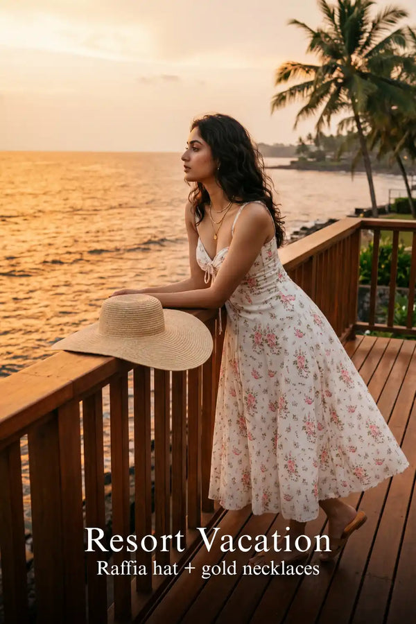Ivory Floral Stripe Bustier Midi Dress — view 4