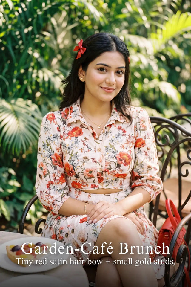 Ivory Floral Cotton Button-Down Belted Mini Dress — verified customer review photo
