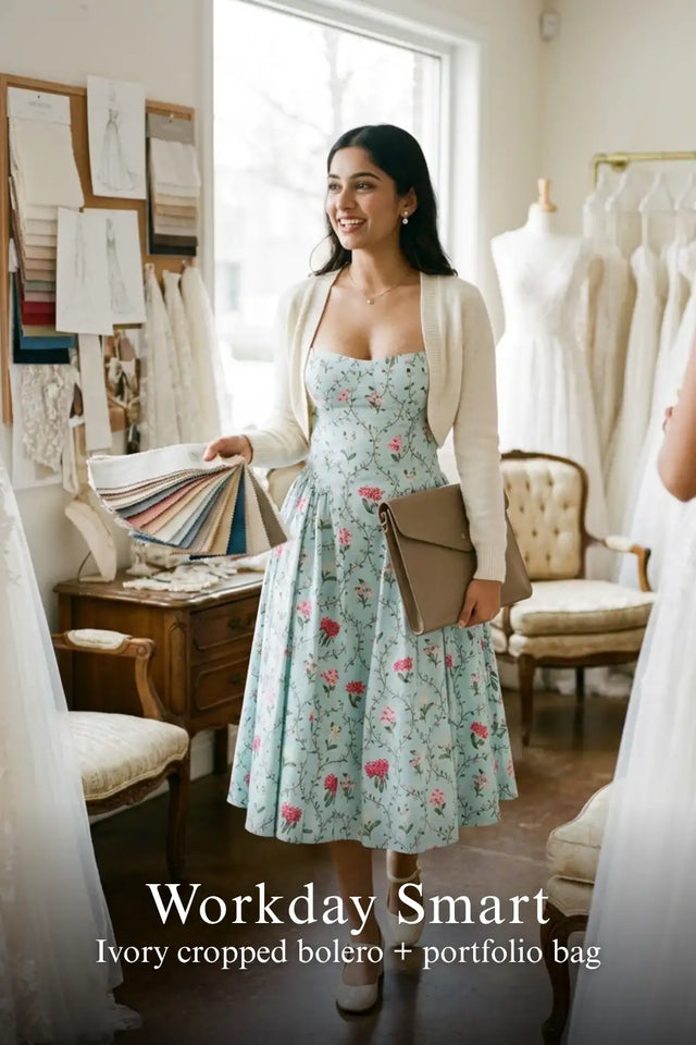 Mint Floral Bustier Midi Dress — verified customer review photo