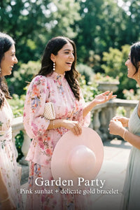 Pretty Pixie blush pink floral chiffon maxi dress for garden party.