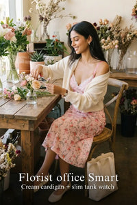 Pretty Pixie blush floral bow print lace bustier dress for florist office smart.
