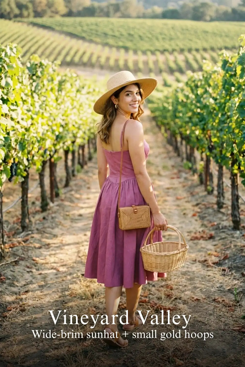 Pretty Pixie luxury plum spaghetti strap bustier midi dress for vineyard valley.