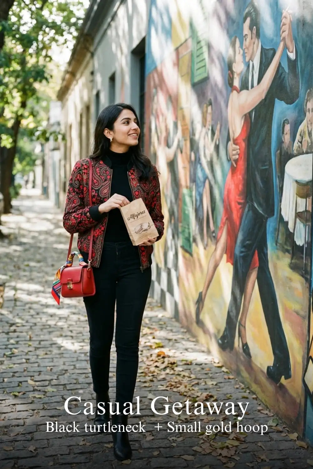 Pretty Pixie crimson paisley black hand embroidered jacket for casual getaway.