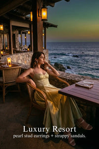 Pretty Pixie olive green cotton bustier spaghetti strap dress for luxury resort.
