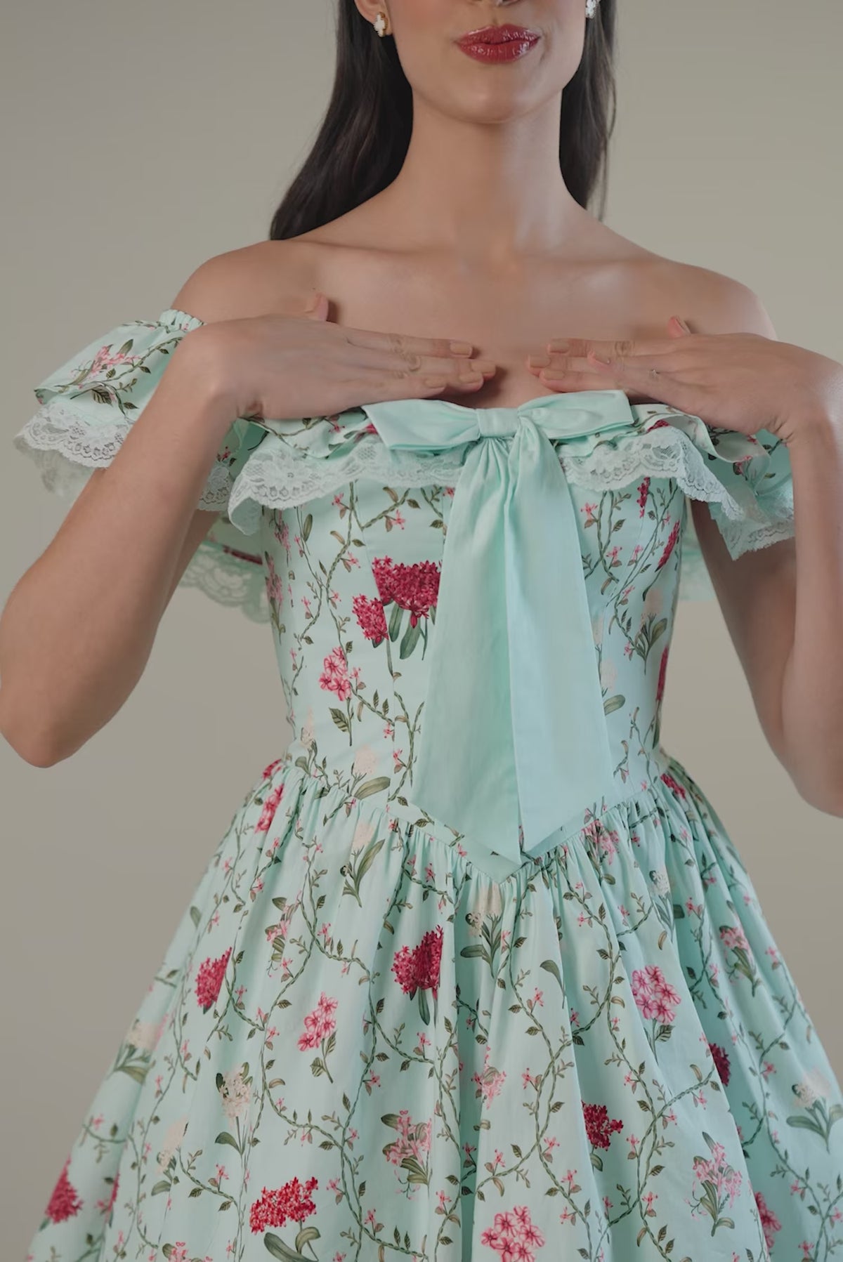 mint off shoulder dress HAPPY CLOTHING LIGHT MINT OFF SHOULDER ORGANZA MAXI DRESS
