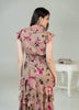 Mocha BloomTier Dress - Pretty Pixie