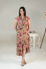 Mocha BloomTier Dress - Pretty Pixie