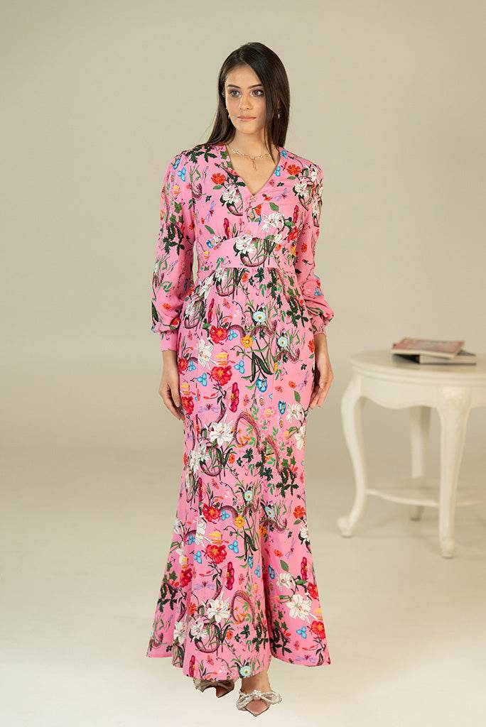Simona Flora Maxi Dress - Pretty Pixie